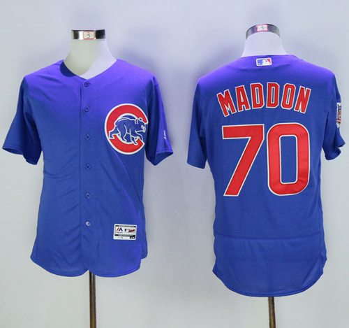 Cubs #70 Joe Maddon Blue Flexbase Authentic Collection Stitched MLB Jersey